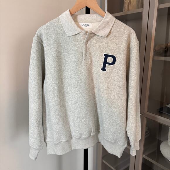 Gray Polo Sweatshirt - Picture 2 of 7